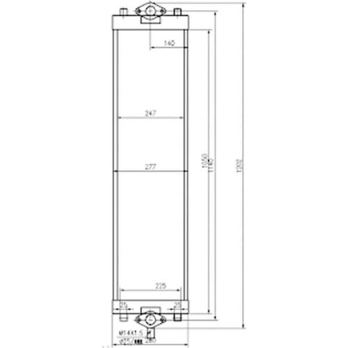 Oil Cooler 206-03-22421 Fit for Komatsu PC290-8K PC270LC-8 Excavator