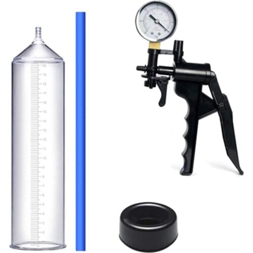 Men Manual Silicone Vacuum Pump Penis Enlarger Exercise Massage Extender Sex Toys for man Manual hand-held design comfortable