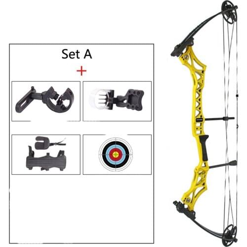 Junxing M108 Composite Bow And Arrow Set 30-55lbs Adjustable Powerful Bow And Arrow Outdoor Sports Hunting Shooting Archery