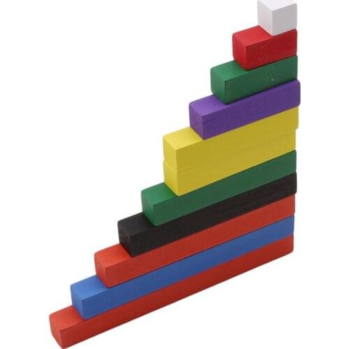 2020 New 1-10cm Number Sticks Colorful Ascending Count Stick Montessori Materials Wooden Math Toy Preschool Educational Toys