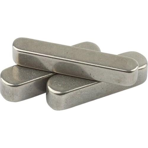 304 stainless steel flat key rounded corner A flat key pin square button 3*3 4*4 5*5 L8 10 12 14 16 18 22 25 28 30 32 35 40