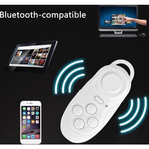 Remote Controller VR Game Pad Wireless Joypad Rechargeable Controller Selfie E-Book Game PPT for VR Headest PC Phone