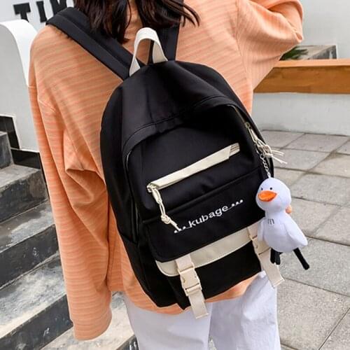 Female Nylon Backpack Woman Large Capacity School Bag Ladies Anti Theft Backpacks Preppy Style Bagpack Teenagers Girls Rucksacks