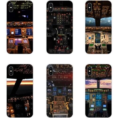 Aircraft Airplane Cockpit Fashionable For Samsung Galaxy A3 A5 A7 A9 A8 Star A6 Plus 2018 2015 2016 2017 Mobile Phone Case Cover