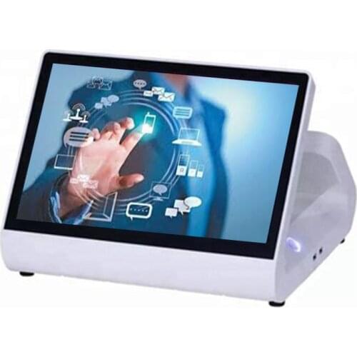Stable structure POS machine 12-inch capacitive touch screen 4G RAM 64G hard disk POS terminal with customer display