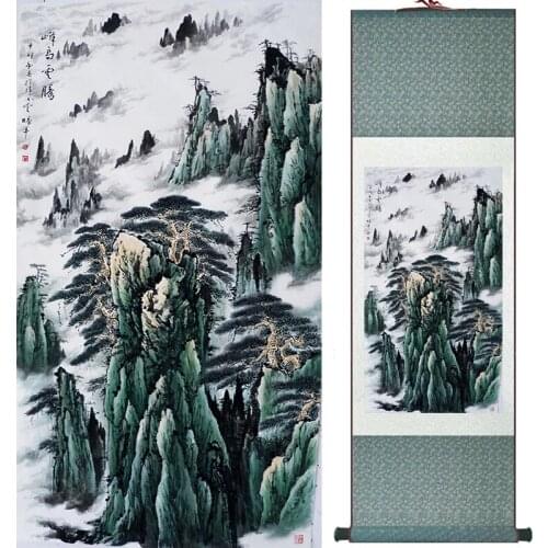 Traditional people painting Chinese scroll painting landscape art painting home decoration painting18100910