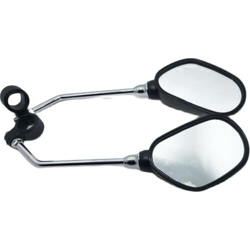 1 Pair Bike Rearview Mirror Safety Bicycle Rear View Glass Mirrors Adjustable Cycling Rearview Left Right Mirror