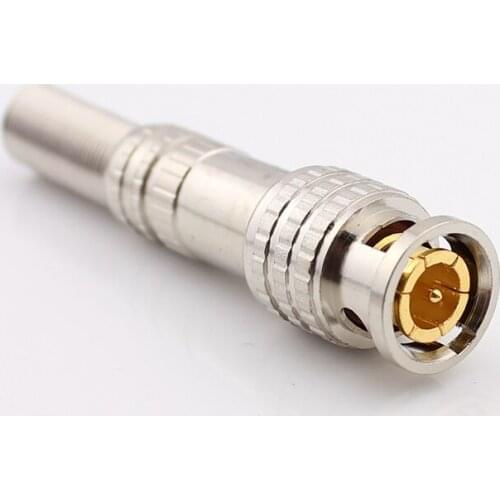 100pcs/lot Monitoring connector camera special BNC welding all metal connector Q9 plug suitable for wire 75-5/4/3