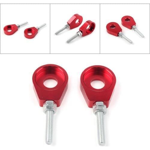 2Pcs Red 12mm Chain Adjuster Block Tensioner For Pit Quad Dirt Bike ATV CRF50
