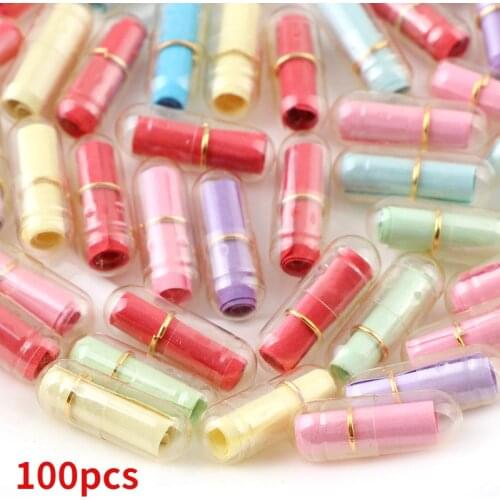 50/100pcs/Lot Message In Bottle Message Cute Capsule Letter Love Pill Clear Color Mini Wish Bottle Christmas Present