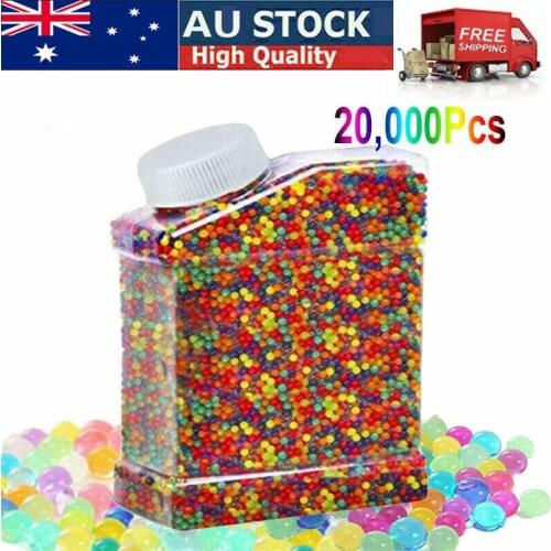 7-8MM 20000PCS Hardened Gel Balls + Water Bullets Bottle for Gel Blaster Toy Gun