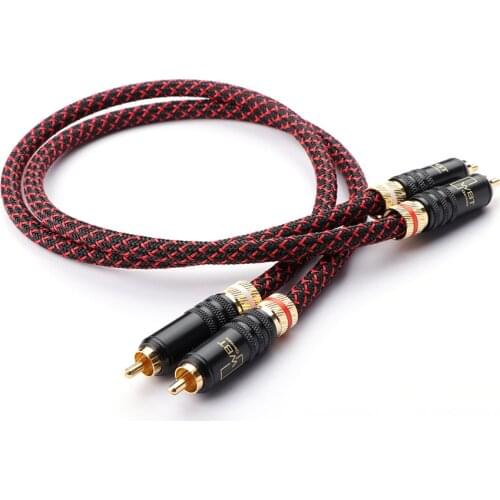 HiFi Audio cable RCA Interconnect Cable with WBT-0144 RCA Connector Plug CANARE L-4E6S Hifi Audio Pure Copper