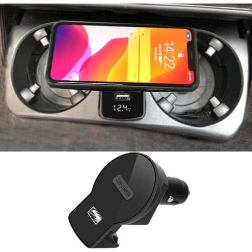 10W Car qi wireless phone charger for BMW 5 Series F10 F18 2012-2017 fast charging pad mobile phone holder accessories