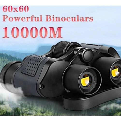 Binoculars Telescope 60x60 High Clarity with Clear Weak Night Vision Powerful Binoculars for Outdoor Hunting