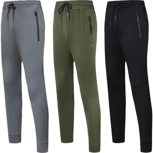 Spandex Sweatpants For Men Running Tracksuit Pants Gym Fitness Jogging Pants Quick Dry Workout Training Leisure Elasticity Pants