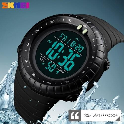SKMEI New Fashion Outdoor Sports Watches Men Digital Chronograph Double Time Clock Military Waterproof Wristwatch reloj hombre