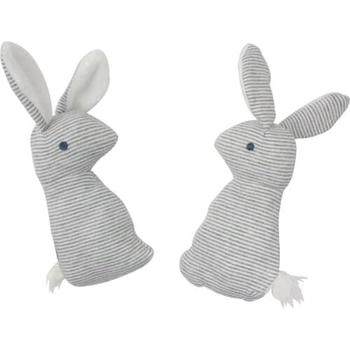 Baby Rattle Animal Cute Rabbit Infant Hand Bell Plush Dog Rattle Mobile Bell Toy Infant Toddler Educational Toys With BB Sound