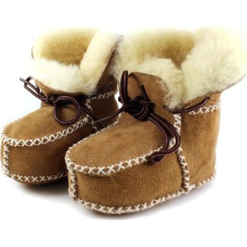 Baby Snow Boots Boys & Girls Snow Boots Sheepskin Snow Boots Soft Socks Pure Handmade E4