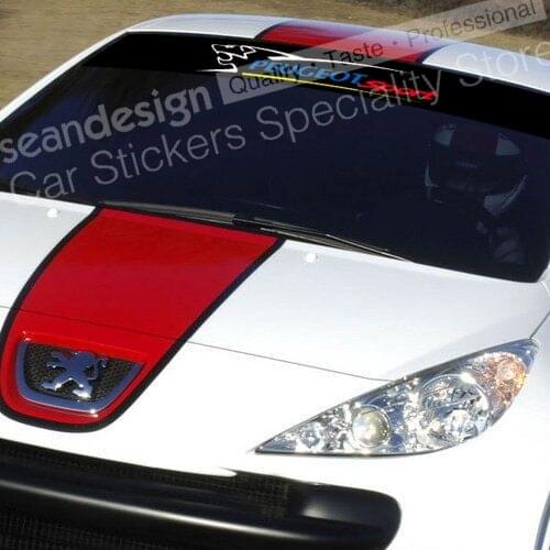 FOR Peugeot Sport Lion Windshield Decal Sticker PVC