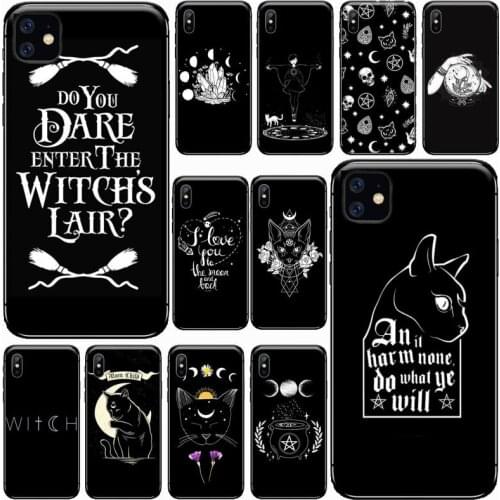 Witchcraft Dark Witch Phone Cases for iPhone 11 12 pro XS MAX 8 7 6 6S Plus X 5S SE 2020 XR Soft silicone