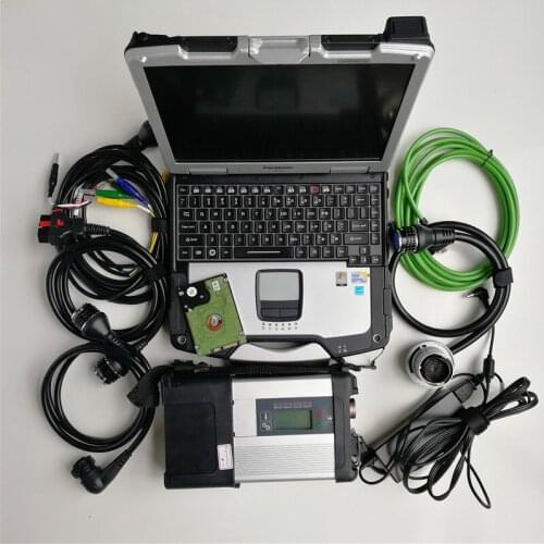 MB Star C5 SD Connect 5 car diagnost + CF30 4G used laptop computer +HDD software V12/2020 Auto Repair Diagnosis tool