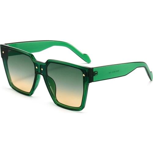 Fashion trend Sunglasses retro square fashion sunglasses mens personalized multicolor dazzling Sunglasses