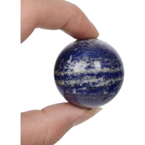 Natural Lapis Lazuli Crystal Ball Healing Sphere 40MM + Stand