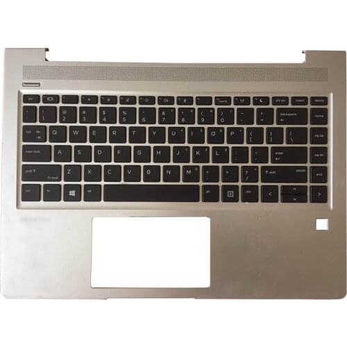NEW Laptop For HP Probook 440 445 G6 Sliver L44589-001Laptop Palmrest Upper Case US Keyboard