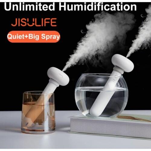 JISULIFE Portable Air Humidifier Aroma Diffuser USB Silent Mini Humidifier Mist Maker for Home Office Car Difusor Aromaterapia