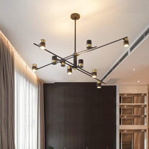 Nordic Retro LED for Living Room Chandelier Lighting Indoor Restaurant Hanging Lamp Bedroom Diningroom Vintage Light Fixtures