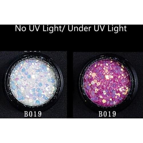 UV Color Change Mica Powder Sunlight Reactive Sequain Glitter Resin Jewelry DIY N58F