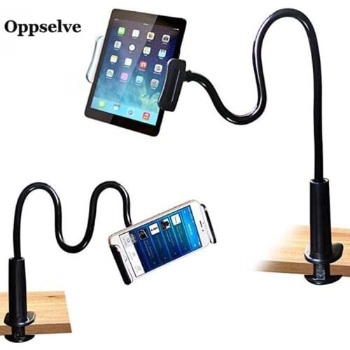 Universal Phone Holder Bed Clip Lazy Flexible Gooseneck Clamp Long Arms Mount For iPhone 12 11 Pro Max Desk Mobile Phone Holder