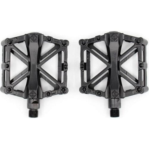 Bike Double Ball Alloy Pedals Bicycle Ultralight Seal Bearings Cycling Nylon Road Pedals Flat Platform Bicycle Parts Accessories