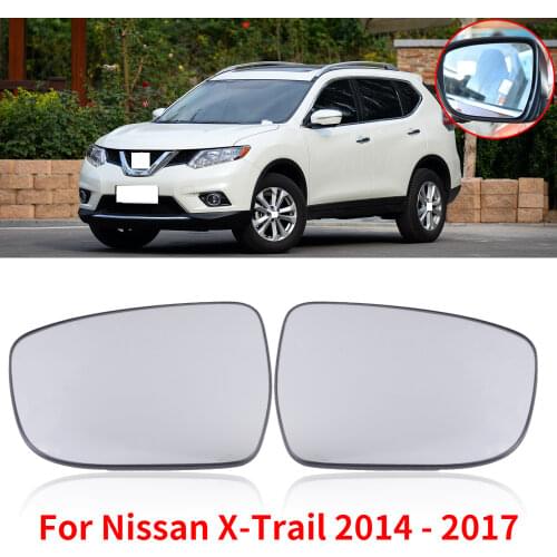 CAPQX Outside Rearview Mirror Glass For Nissan X-Trail XTrail 2014 2015 2016 2017 rear view mirror Lens