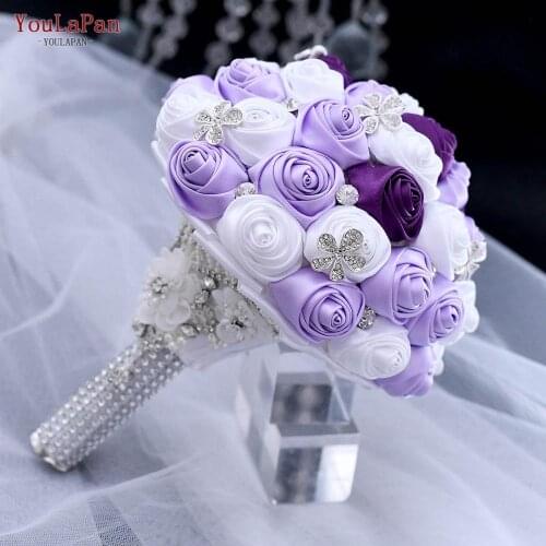 YouLaPan SF7 Handmade Bridal Bouquet Beauty Bride Flower Wedding Party Accessories brides bouquet wedding hand bouquet
