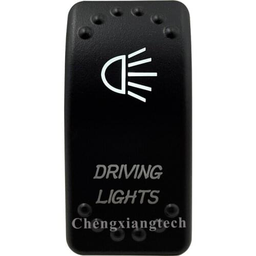 12v/24v Car Boat DRIVING LIGHTS Rocker Switch White Led 3 pin spst on-off Replacement for Carling ARB STYLE Waterproof IP66