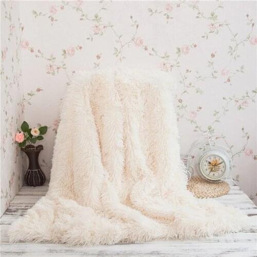 25Super Soft Long Shaggy Fuzzy Fur Faux Fur Warm Elegant Cozy With Fluffy Sherpa Throw Blanket