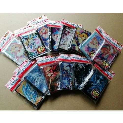 50 pcs/set Yu-Gi-Oh! Cosplay Yugioh Dark Magician Girl Anime Board Games Card Sleeves Card Barrier Card Protector 44 styles