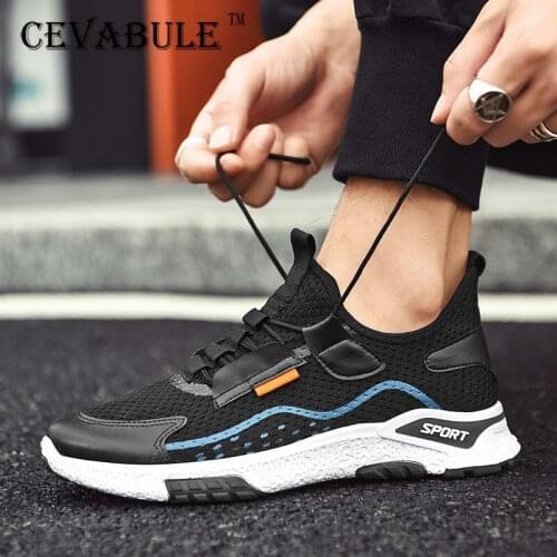 CEVABULE 2021 Summer New Mens Shoes Sports Shoes Mens Mesh Breathable Casual Shoes Fashion Shoes Running Shoes ZC