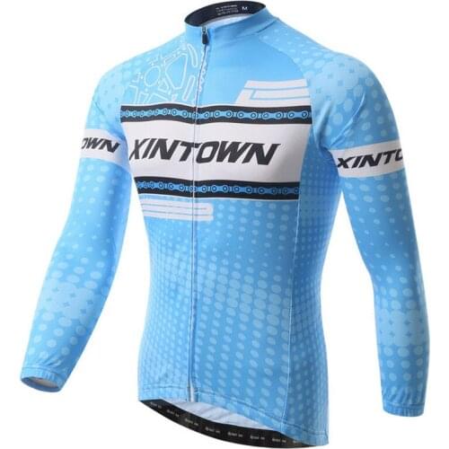 Xintown Mens Long Sleeve Racing Cycling Clothing Bike Team Cycling Jersey Ropa Ciclismo invierno Bike Jersey Jacket Tops