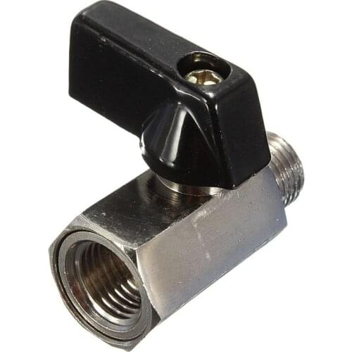 Chrome Brass 1/4inch Bsp Ball Valve Threads Tap Male to Female Air Compressor Hose CNIM Hot