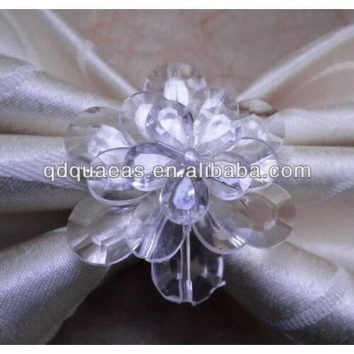 Crystal napkin rings acrylic ,napkin holder