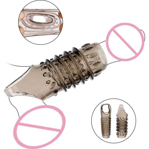 IKOKY 2pcs Penis Ring Silica Gel Cock Ring Delayed Ejaculation Reusable Sex Toys For Men Penis Enlargement