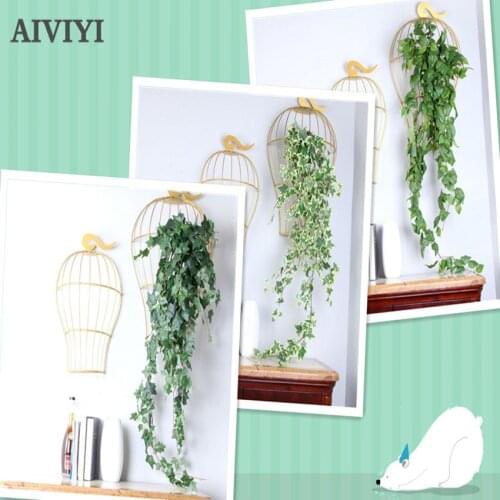 Simulation Green Planting Rattan Creeper Ivy Pig Heart Leaf 18 Fork Ivy Soft Outfit Green Plant Wedding Green Plant Decoration