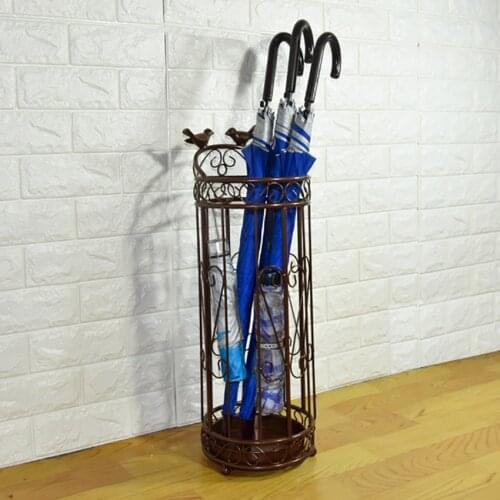 Metal Umbrella Holder Stand Household Hotel Creative Nordic Waterproof Iron Umbrella Stand Rack Storage Organizer Shelf Bucket