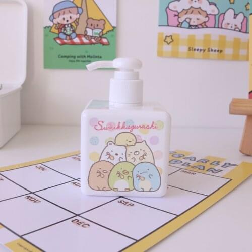 Cute Portable Reusable Travel Hand Pump Liquid Soap Dispenser Bath Shampoo Shower Gel Lotion Press Pump Bottle 250ML