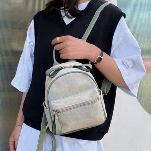 Fashion Women Backpack Female Mini Shoulder Bags Small School Backpack for Teenage Girls Canvas Mochila Feminina Backpacks Purse