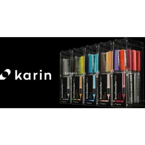 Karin Marker set,contains 2.4 ml of paint "Liquid ink",Non-toxic paints, Intense colour ,can be mixed, lightened and blended