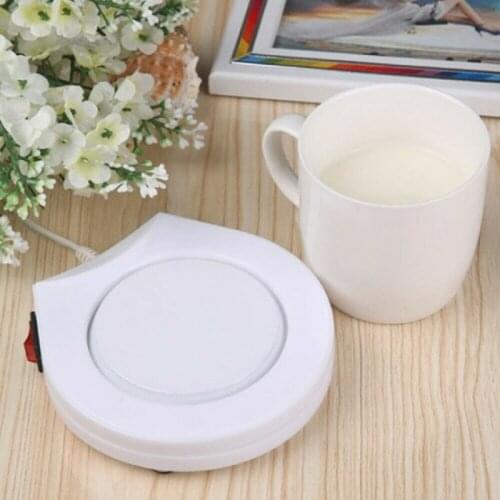 New 110v White Electric Cup Warmer Electric Heating Pad Hot Plate Coffee Tea Milk Cup With US Plug White Home Office Heating Pad