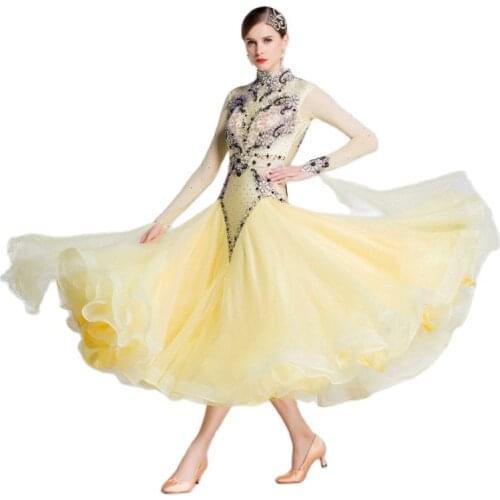 B-18180 Ready Made Ballroom Dance Dresses For Womens, Perfect Custom Made Standard Smooth Ballroom Dresses For Children
